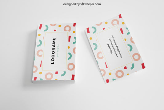 Free Mock Up Of Two Business Cards Psd