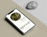 Free Mock-Up Smartphone In Sand Arrangement Psd