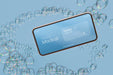 Free Mock-Up Smartphone With Liquid Elements Psd