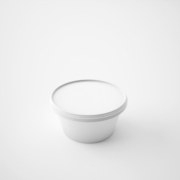 Free Mock Up Template Plastic Tub Bucket Container Psd