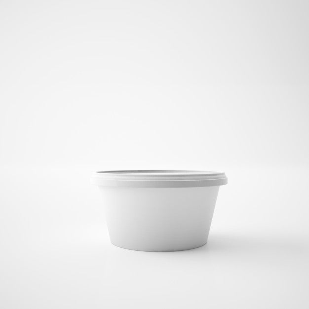 Free Mock Up Template Plastic Tub Bucket Container Psd