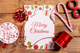 Free Mock-Up With Christmas Gifts And Candies Psd