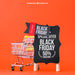 Free Mockup For Black Friday With Cart Next To Board Psd