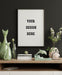 Free Mockup Frame On Cabinet In Living Room Interior On Empty Dark Wall Background,3D Rendering Psd