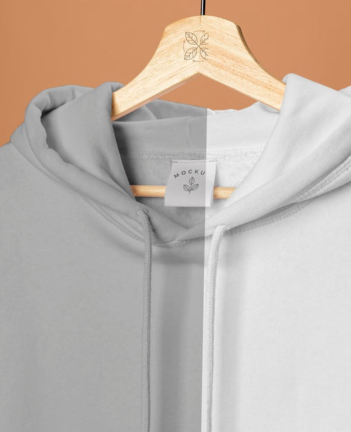 Free Mockup Hoodie Close Up Psd