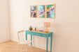 Free Mockup Of Frames Above Little Table Psd