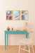 Free Mockup Of Frames Above Little Table Psd