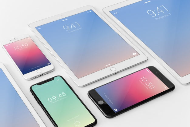 Free Mockup Of Various Devices Psd