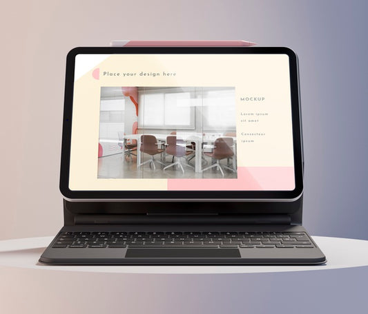 Free Modern Tablet With Keyboard Attached Assortment Psd