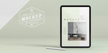 Free Modern Tablet With Screen Mock-Up Psd