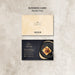 Free Moody Food Restaurant Business Card Concept Psd