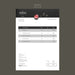 Free Moody Food Restaurant Invoice Concept Mock-Up Psd