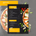 Free Moody Restaurant Food Menu Mock-Up Psd