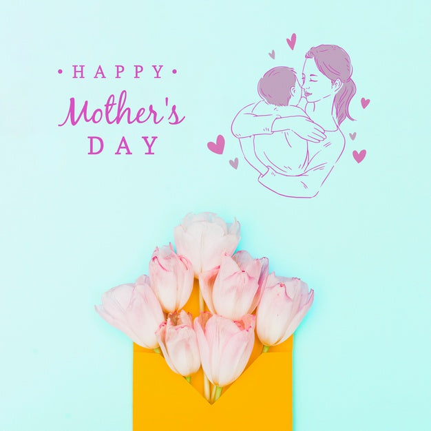 Free Mothers Day Mockup With Copyspace Psd