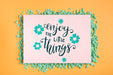 Free Motivational Message Inside Frame Psd