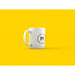 Free Mug On Yellow Background Mock Up Psd