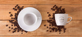 Free Mug With Coffee Beans Mock-Up Psd