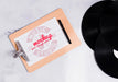 Free Music Clipboard And Vinyl With Mock-Up Psd