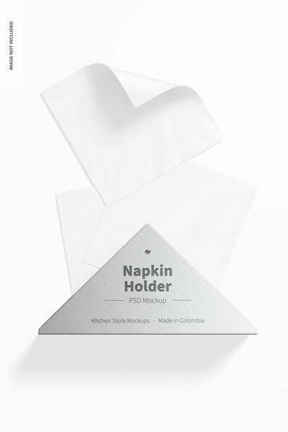 Free Napkin Holder Mockup, Front View Psd