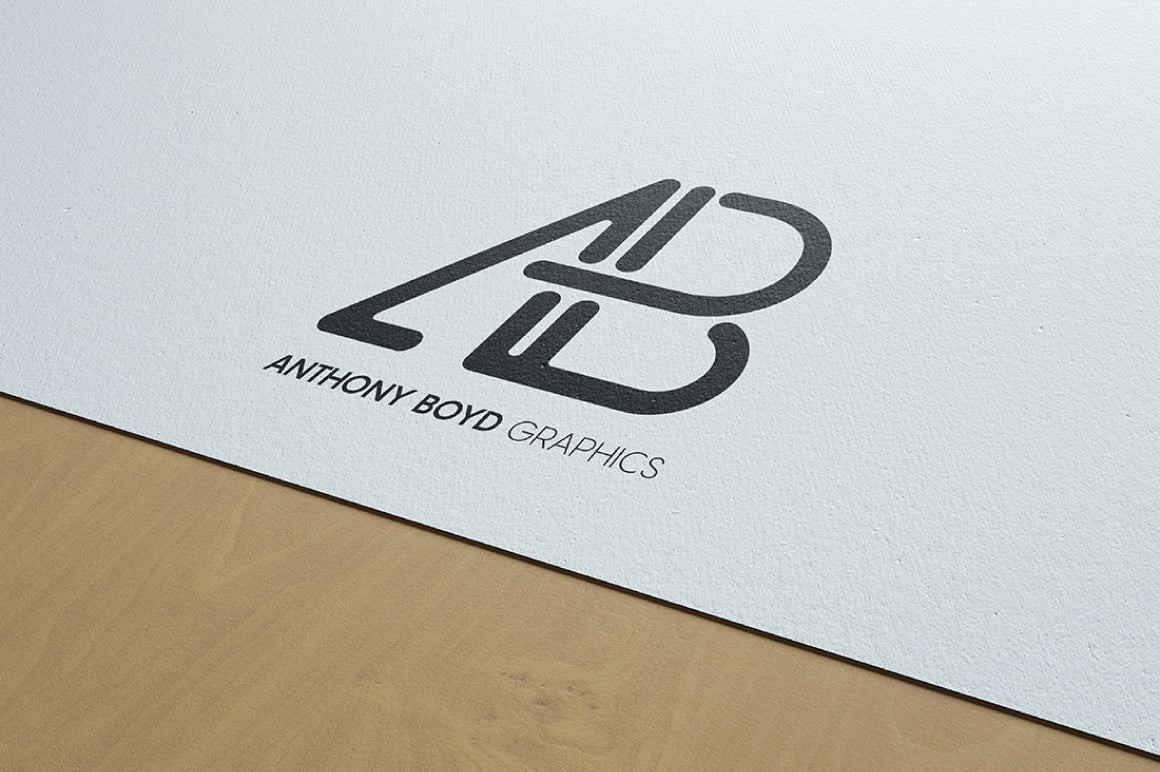 Free Natural Paper Logo Branding Mockup