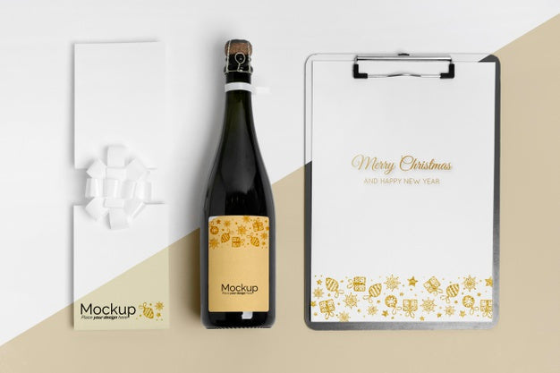 Free New Year Concept Mock-Up Psd