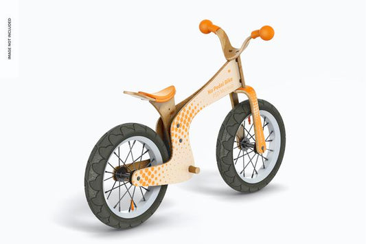Free No Pedal Bike Mockup, Right View Psd