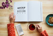 Free Notebook Book Paper Tea Flower Psd