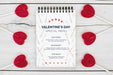 Free Notepad Mockup For Valentines Menu Psd