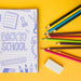Free Notepad Mockup With Back To School Concept Psd