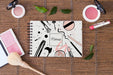 Free Notepad Mockup With Beauty Concept Psd