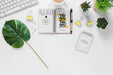 Free Office Plants Keyboard And Notebook Mock-Up Psd