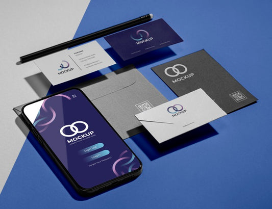Free Office Stationery Mock-Up With Paper Psd