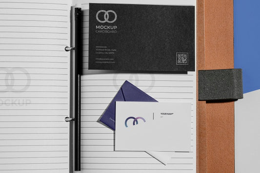 Free Office Stationery Mock-Up With Paper Psd