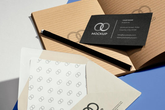 Free Office Stationery Mock-Up With Paper Psd