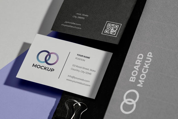 Free Office Stationery Mock-Up With Paper Psd
