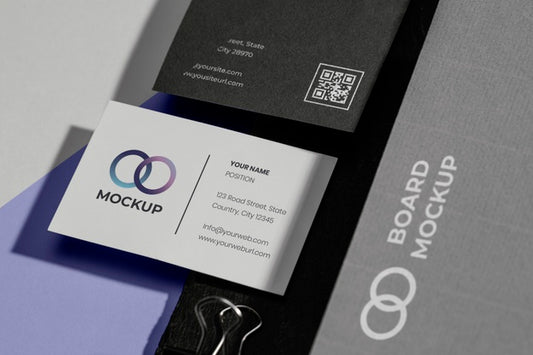 Free Office Stationery Mock-Up With Paper Psd