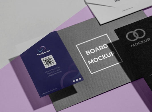 Free Office Stationery Mock-Up With Paper Psd