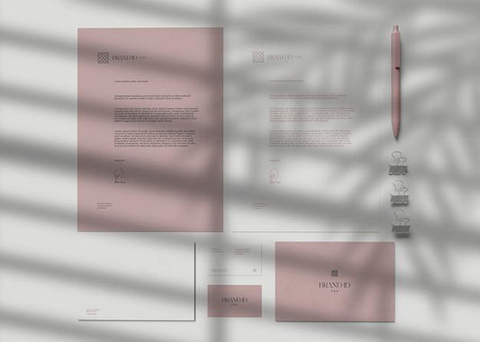 Free Office Stationery Set Mockup Psd
