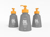 Free Oil Dispenser Pump Bottle Packaging Mockup Psd