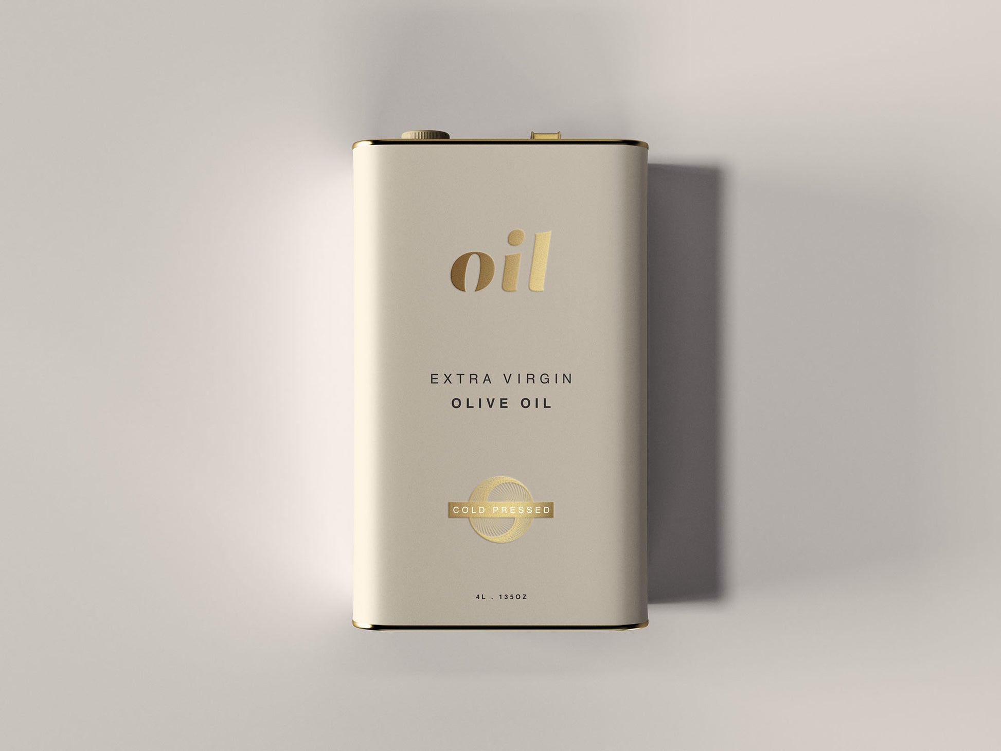 Free Oil Tin Can Mockup