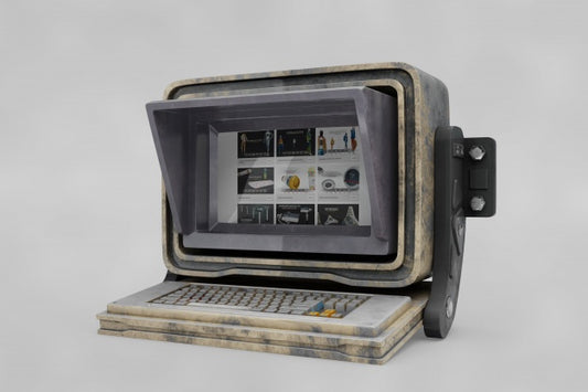 Free Old Computer Mockup Psd