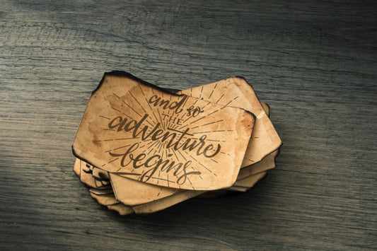 Free Old Paper Mockup For Adventure Concept Psd