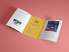 Free Open Brochure Psd Mockup
