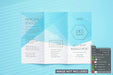 Free Opened Tri-Fold Flyer Mockup Psd