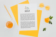 Free Orange Roses Botanical Mock-Up Psd