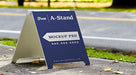 Free Outdoor Advertising Roadside A-Stand Mockup Psd