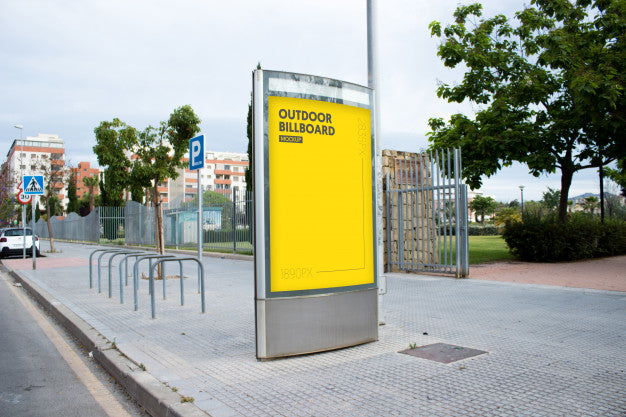 Free Outdoor Billboard In City Psd