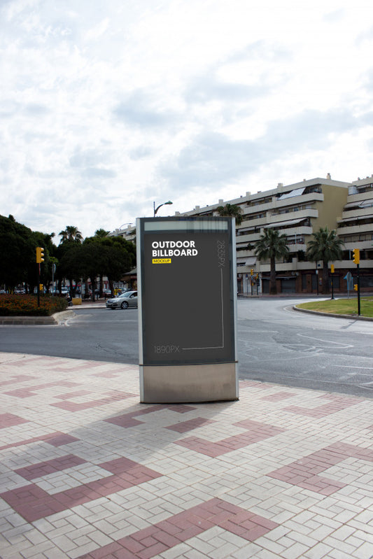 Free Outdoor Billboard In City Psd