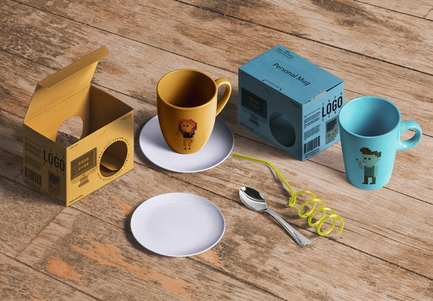 Free Packaging Mockup For Tea Or Coffee Products Psd