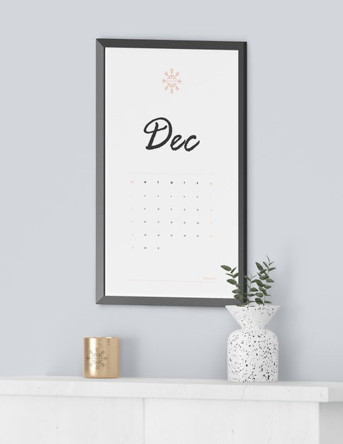 Free Painting Frame For Calendar Psd
